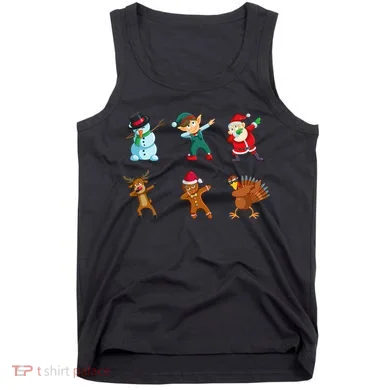 Dabbing Christmas Characters Tank Top