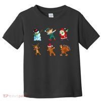 Dabbing Christmas Characters Toddler T-Shirt thumb 0