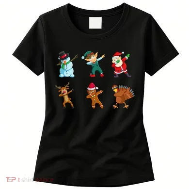 Dabbing Christmas Characters Women's T-Shirt