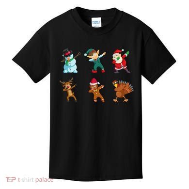 Dabbing Christmas Characters Kids T-Shirt
