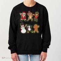 Dabbing Christmas Characters Santa Dab Women's Sweatshirt thumb 0