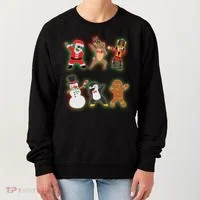 Dabbing Christmas Characters Santa Dab Women's Sweatshirt thumb 0