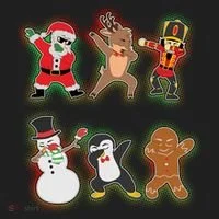 Dabbing Christmas Characters Santa Dab Women's Sweatshirt thumb 2