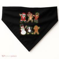 Dabbing Christmas Characters Santa Dab USA-Made Doggie Bandana thumb 0