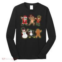Dabbing Christmas Characters Santa Dab Long Sleeve Shirt thumb 0