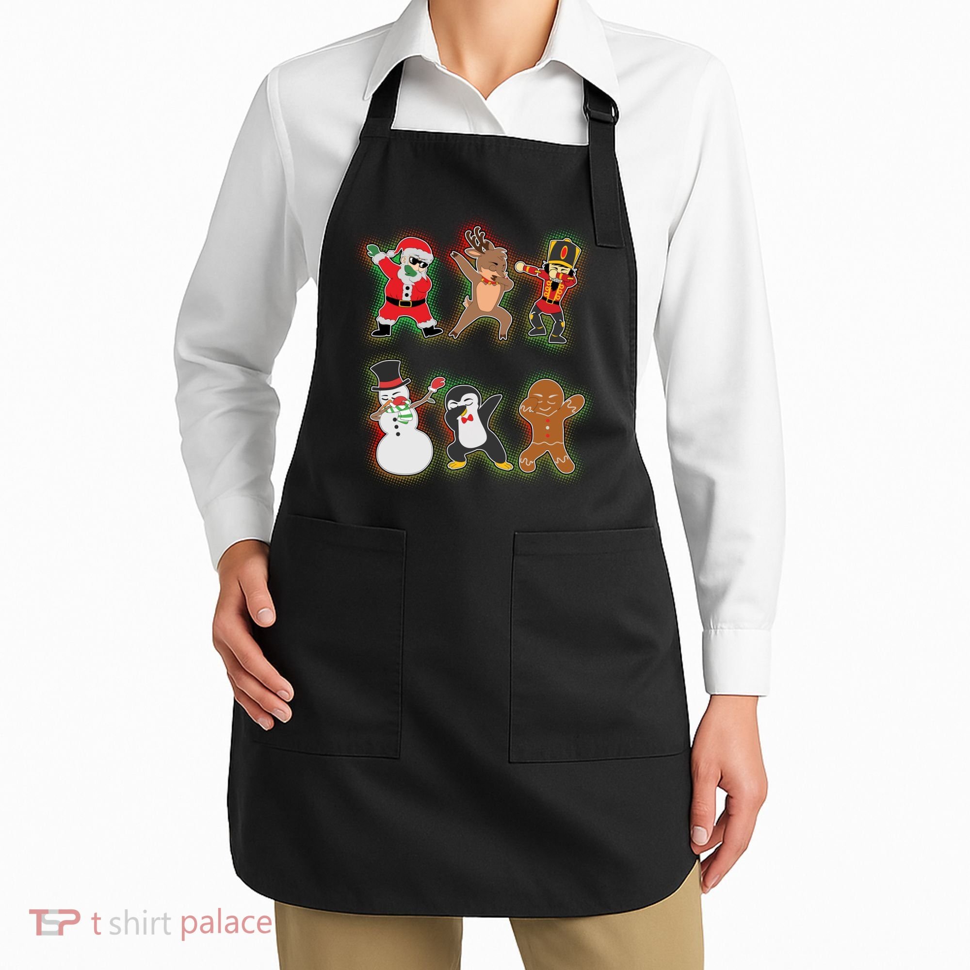 Dabbing Christmas Characters Santa Dab Apron