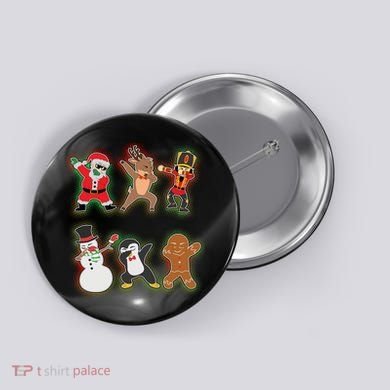 Dabbing Christmas Characters Santa Dab Button