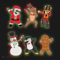 Dabbing Christmas Characters Santa Dab Pajama Set thumb 2