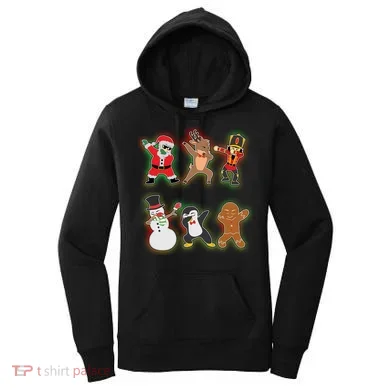 Dabbing Christmas Characters Santa Dab Women's Hoodie