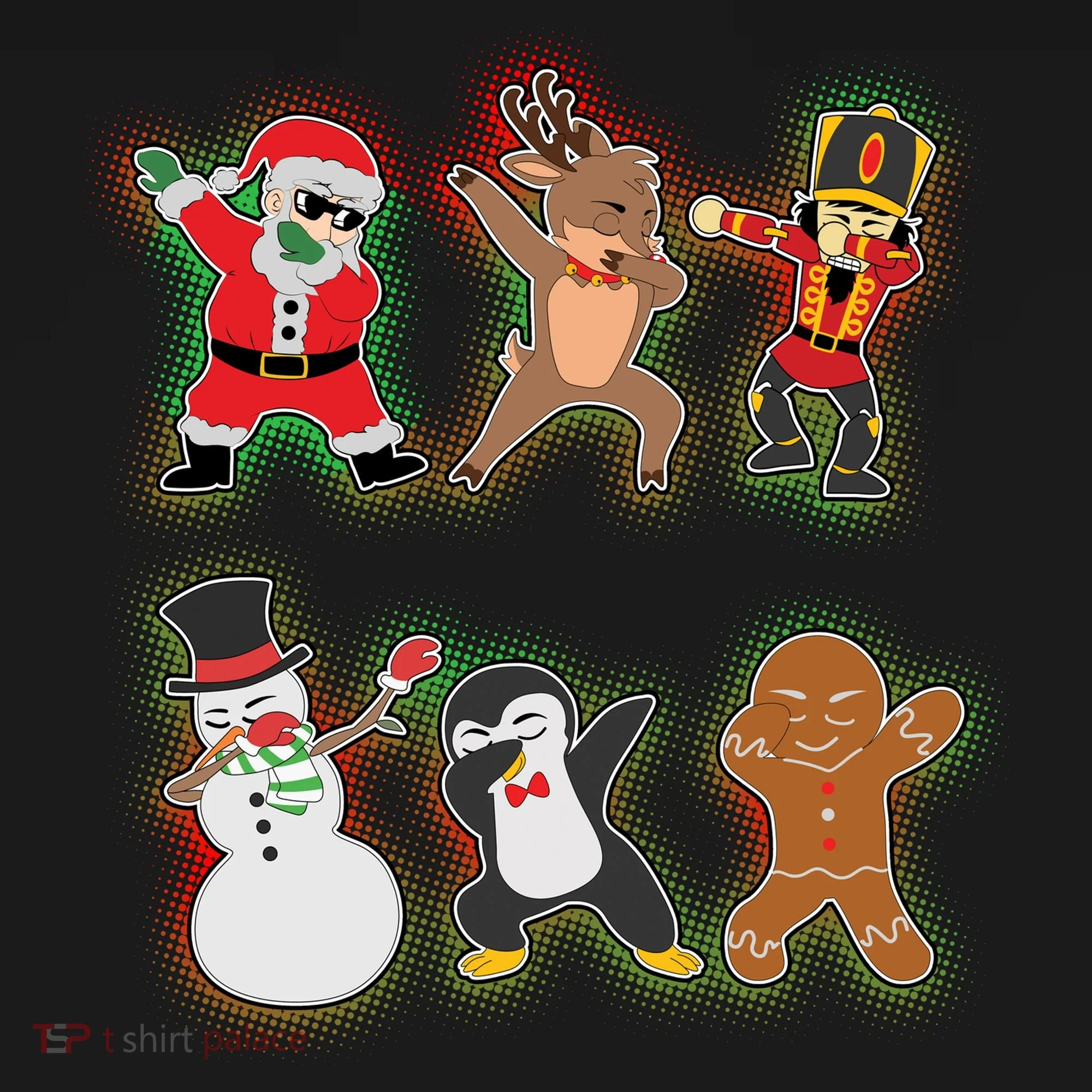 Dabbing Christmas Characters Santa Dab Women's Hoodie