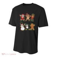 Dabbing Christmas Characters Santa Dab Youth Performance Sprint T-Shirt thumb 0