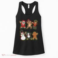 Dabbing Christmas Characters Santa Dab Women's Tank Top thumb 0