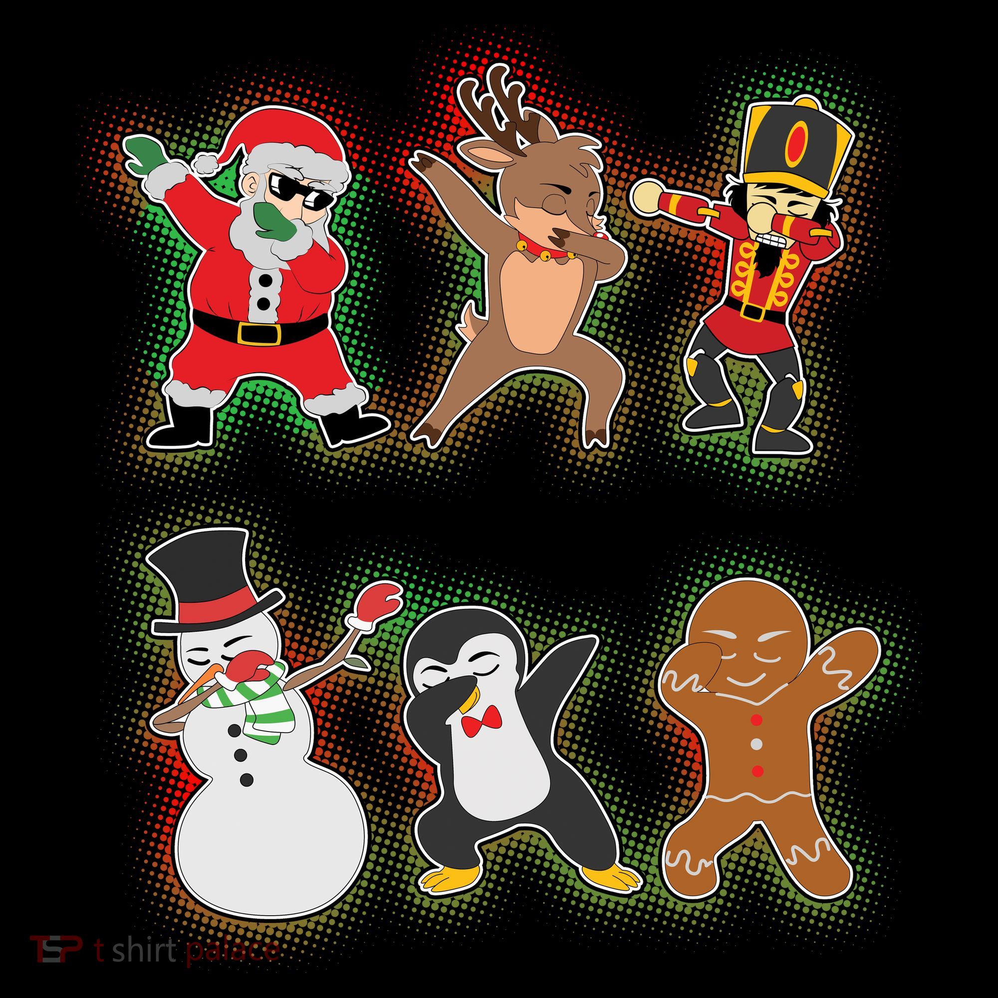 Dabbing Christmas Characters Santa Dab Women's Tank Top