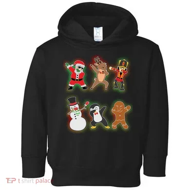 Dabbing Christmas Characters Santa Dab Toddler Hoodie