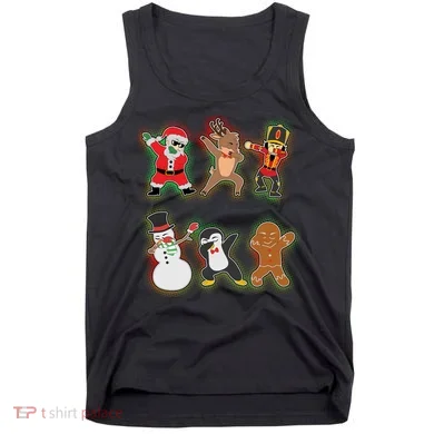 Dabbing Christmas Characters Santa Dab Tank Top