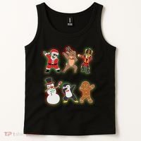 Dabbing Christmas Characters Santa Dab Tank Top thumb 2