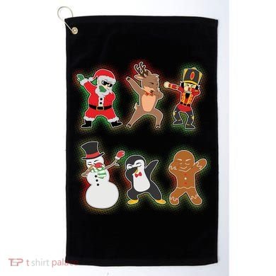 Dabbing Christmas Characters Santa Dab Golf Towel
