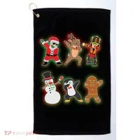 Dabbing Christmas Characters Santa Dab Golf Towel thumb 0