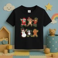 Dabbing Christmas Characters Santa Dab Toddler T-Shirt thumb 3