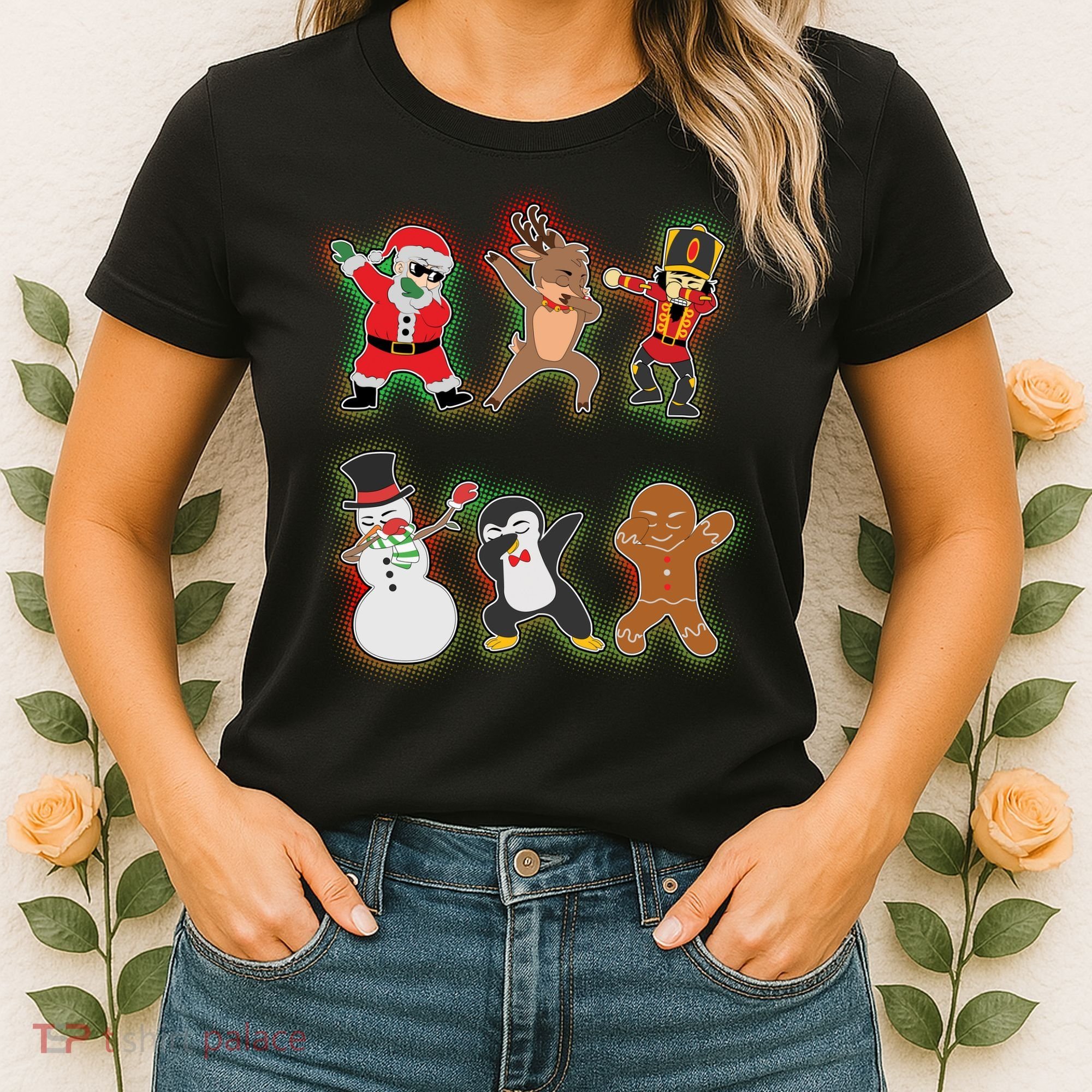 Dabbing Christmas Characters Santa Dab Women's T-Shirt