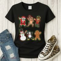 Dabbing Christmas Characters Santa Dab Women's T-Shirt thumb 3