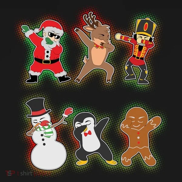 Dabbing Christmas Characters Santa Dab Women's T-Shirt