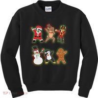Dabbing Christmas Characters Santa Dab Kids Sweatshirt thumb 0