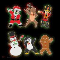 Dabbing Christmas Characters Santa Dab Kids Sweatshirt thumb 2