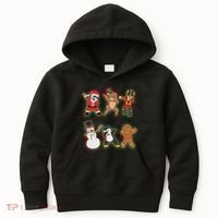 Dabbing Christmas Characters Santa Dab Kids Hoodie thumb 0