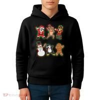 Dabbing Christmas Characters Santa Dab Kids Hoodie thumb 4