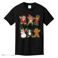 Dabbing Christmas Characters Santa Dab Kids T-Shirt thumb 0