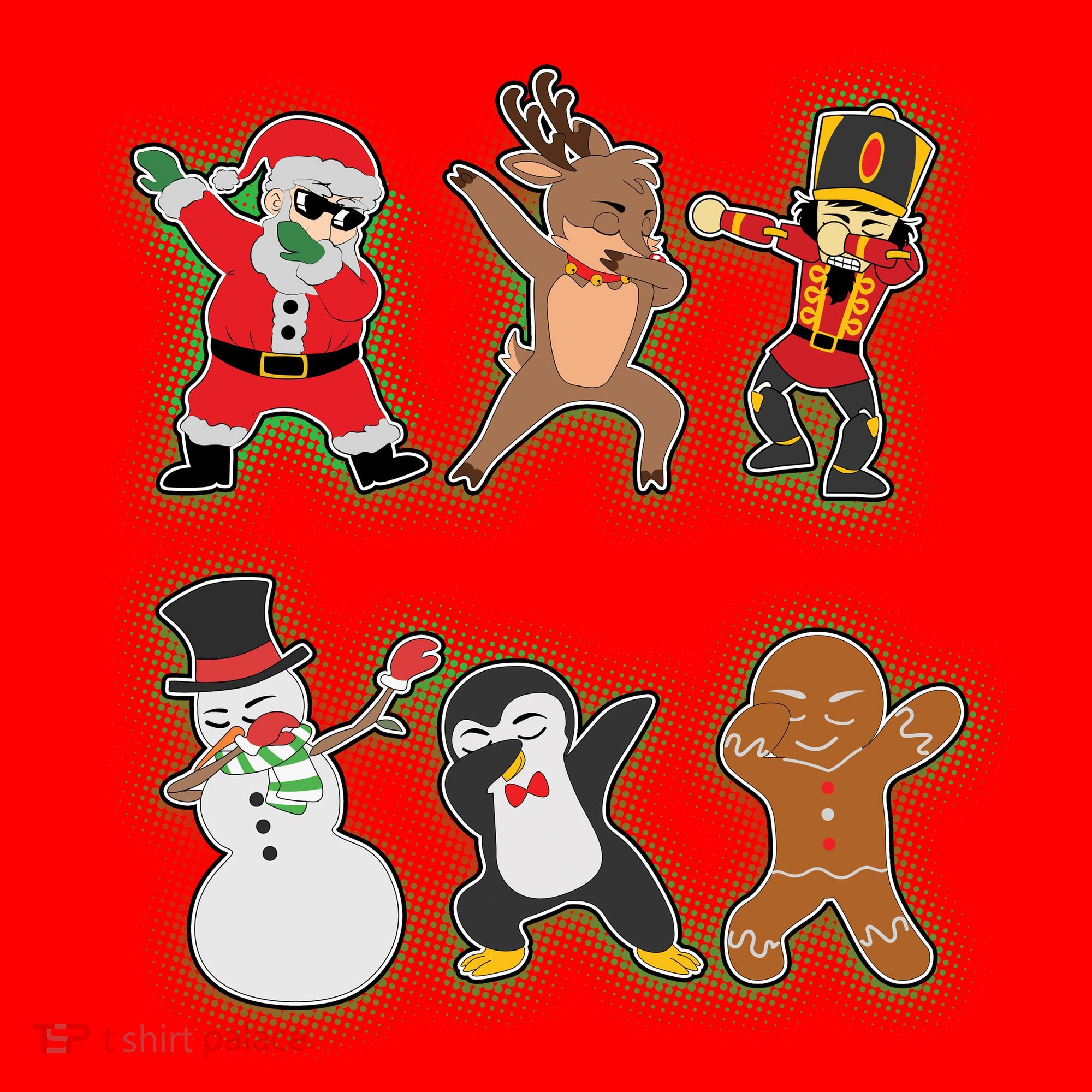 Dabbing Christmas Characters Santa Dab Santa Hat