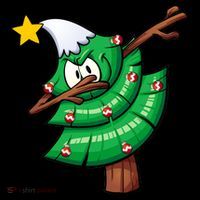 Dabbing Christmas Tree Backpack thumb 2