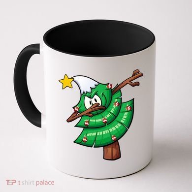 Dabbing Christmas Tree Coffee Mug
