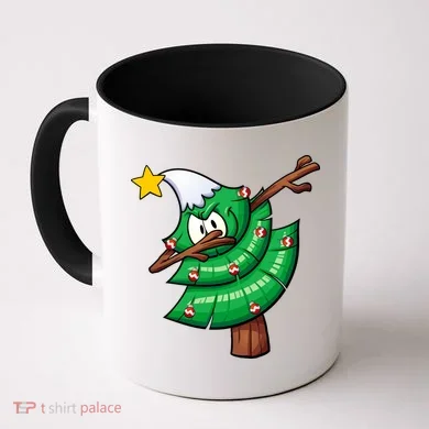 Dabbing Christmas Tree Coffee Mug