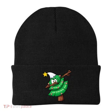 Dabbing Christmas Tree Beanie