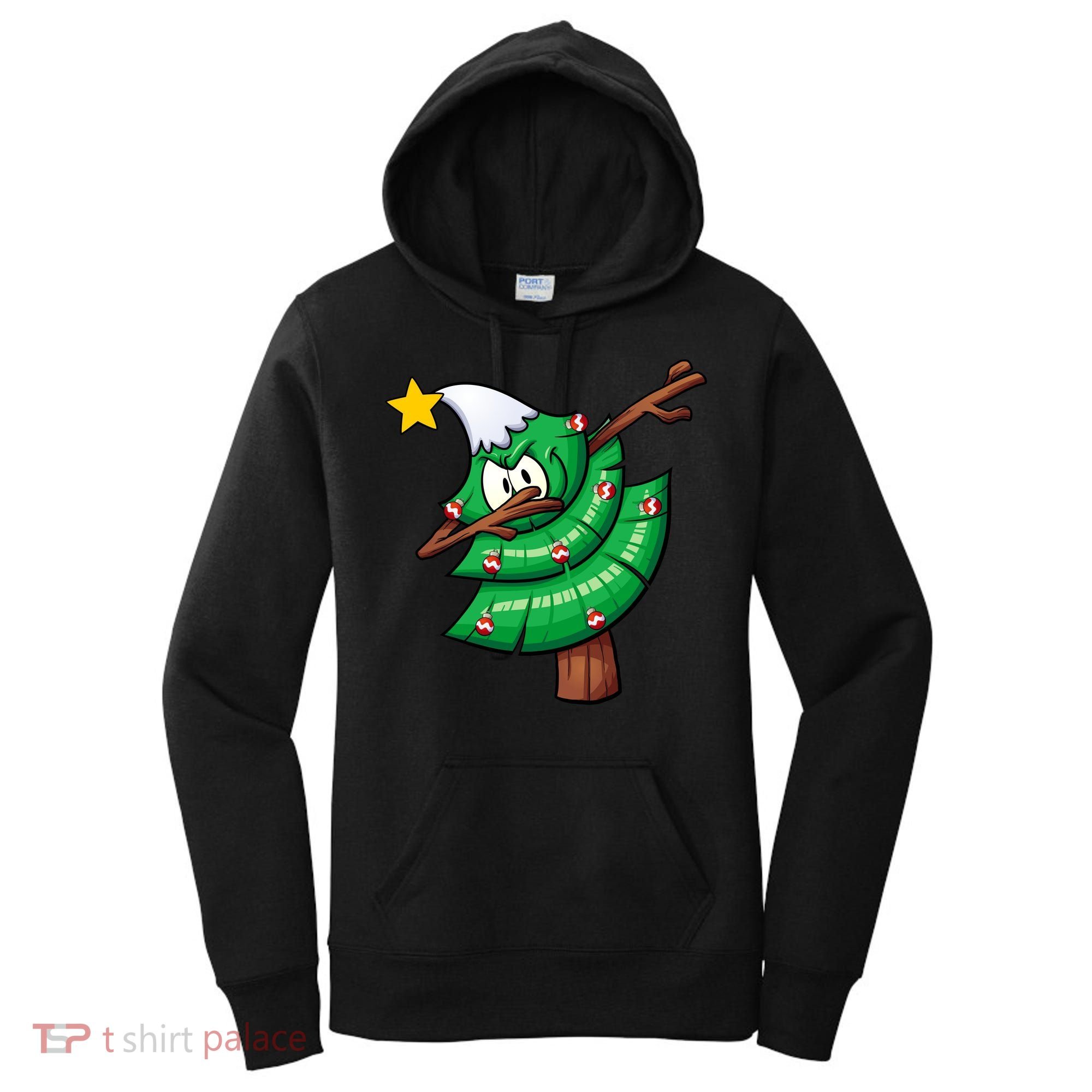 Dabbing Christmas Tree Women's Hoodie