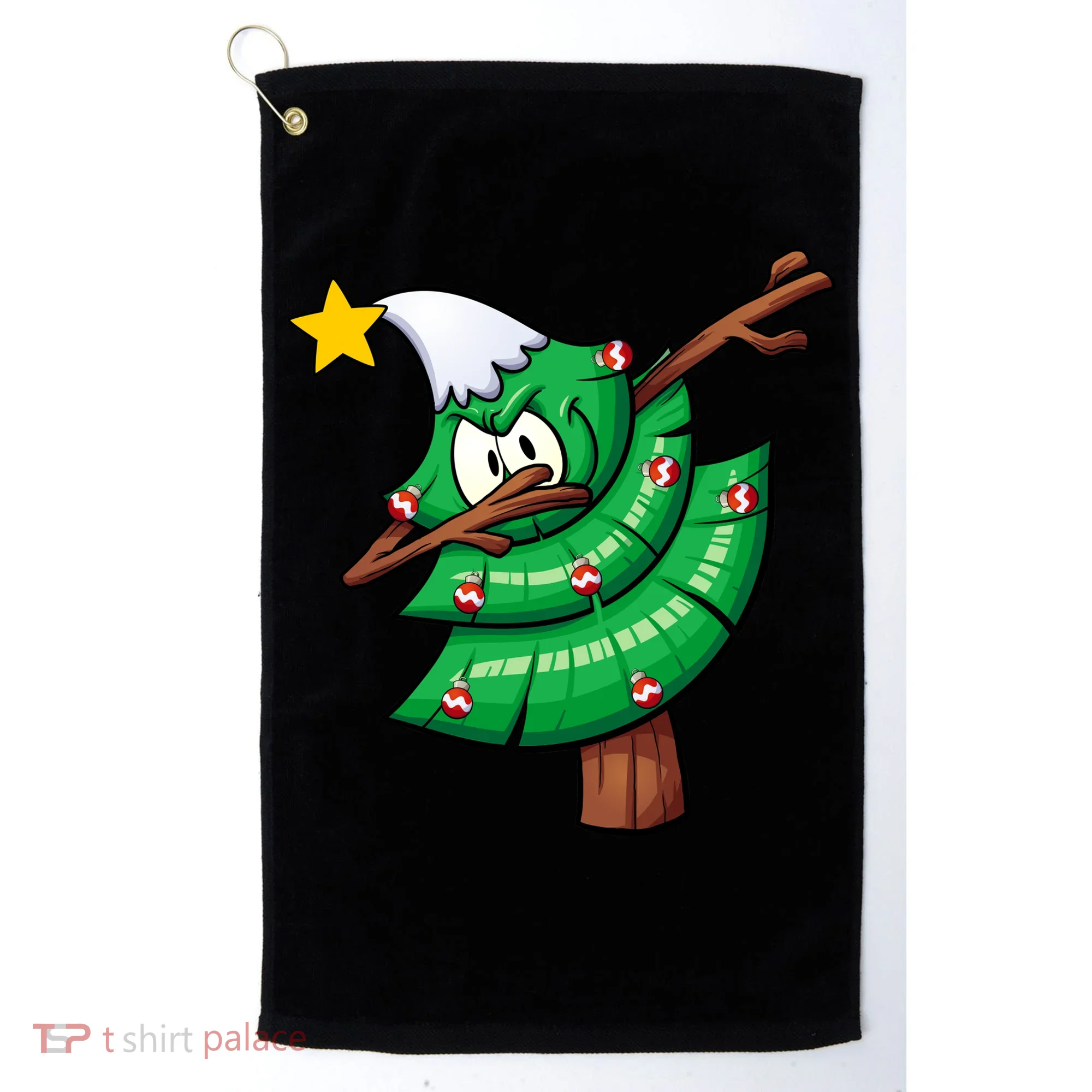 Dabbing Christmas Tree Golf Towel