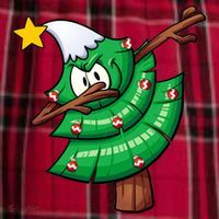Dabbing Christmas Tree Women's Flannel Plaid Pajama Pants thumb 2