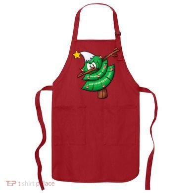 Dabbing Christmas Tree Apron