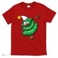 Dabbing Christmas Tree T-Shirt thumb 0