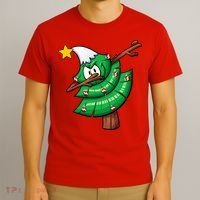 Dabbing Christmas Tree T-Shirt thumb 3