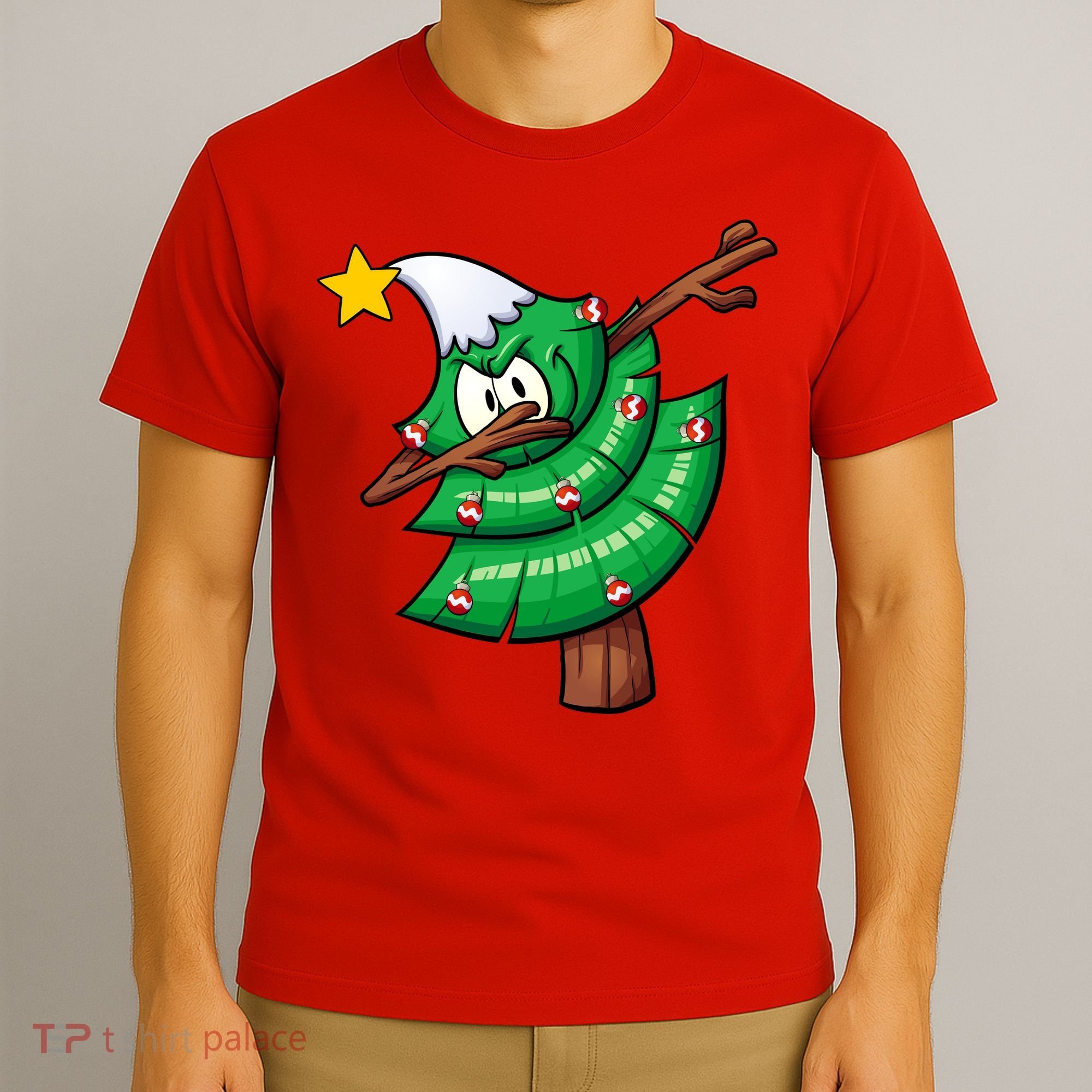 Dabbing Christmas Tree T-Shirt