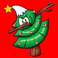 Dabbing Christmas Tree Coaster thumb 2
