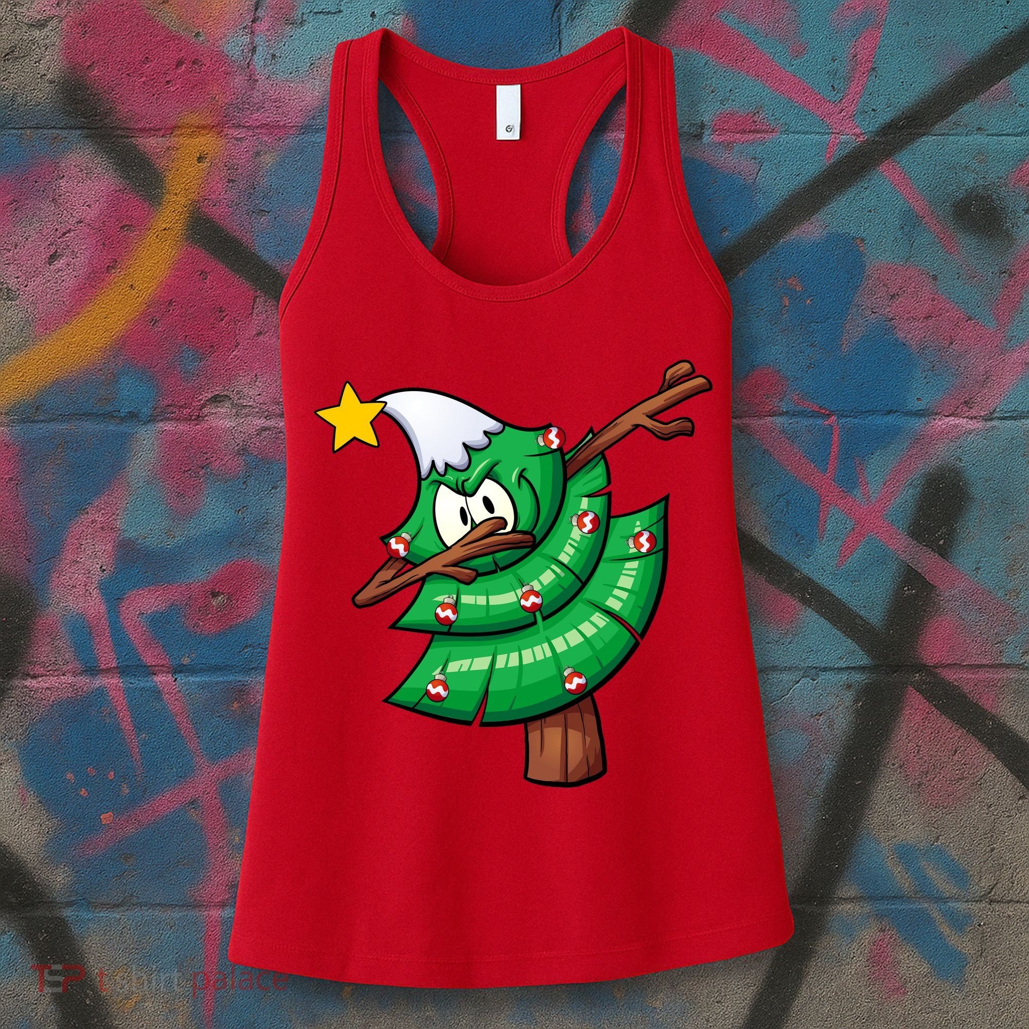 Dabbing Christmas Tree Women's Tank Top