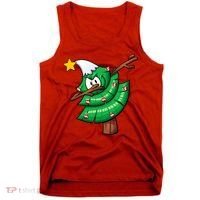 Dabbing Christmas Tree Tank Top thumb 0