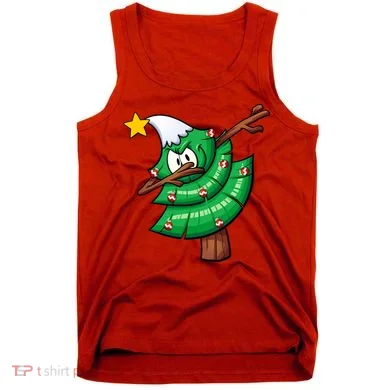 Dabbing Christmas Tree Tank Top