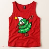 Dabbing Christmas Tree Tank Top thumb 2