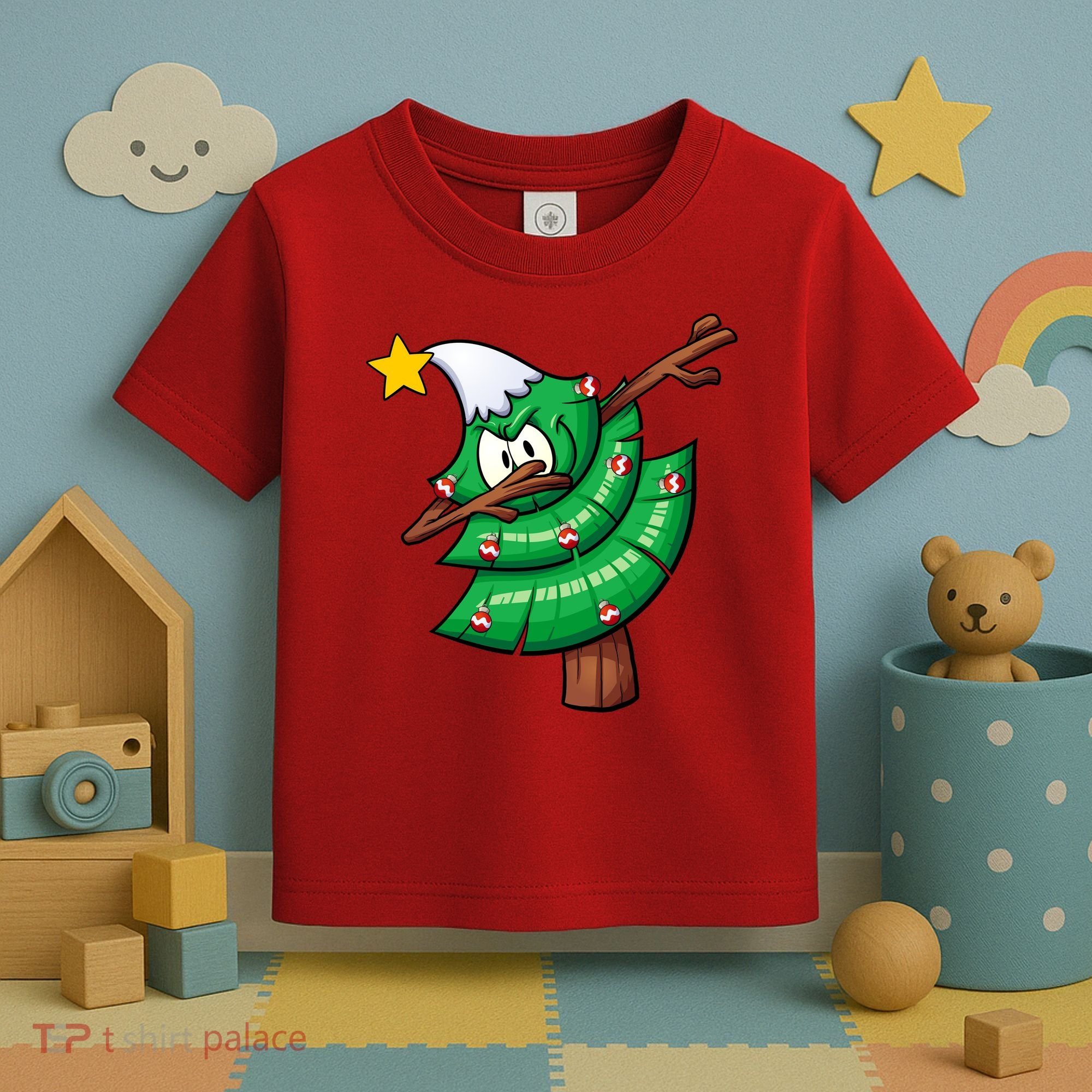 Dabbing Christmas Tree Toddler T-Shirt