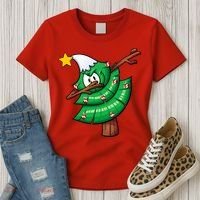 Dabbing Christmas Tree Women's T-Shirt thumb 3